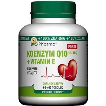 Koenzym Q10 Forte 60mg + Vitamin E tob.60+60 Bio-Pharma
