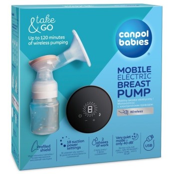 Canpol babies Přenosná elektrická odsávačka mateřského mléka