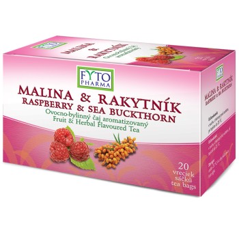 Fytopharma Ovocno-bylinný čaj malina & rakytník 20 x 2g