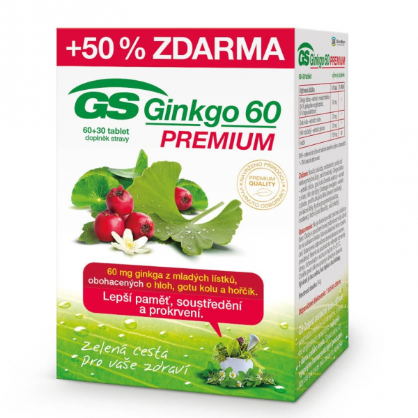 GS Ginkgo 60 Premium 60+30tbl