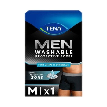 TENA Men Washable Protective Boxer M černé inkontinenční boxerky 1 ks