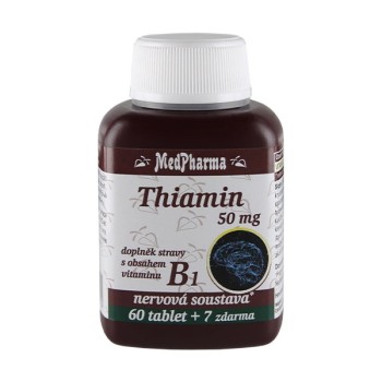 MedPharma Thiamin (vitamin B1) 50mg 67tbl