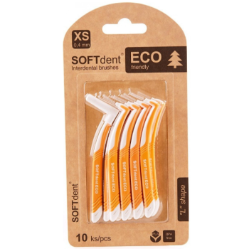 SOFTdent ECO mezizubní kartáček zahnutý 0.4mm 10ks