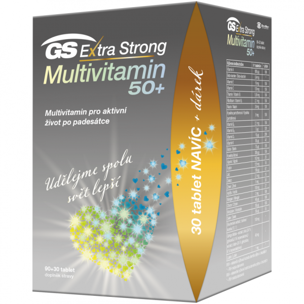 GS Extra Strong Multivitamin 50+ 120 tablet dárkové balení
