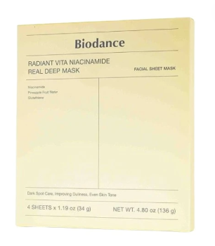 Biodance hydratační maska s niacinamidem 4x34g