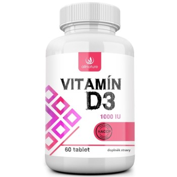 Allnature Vitamín D3 1000IU 60tbl