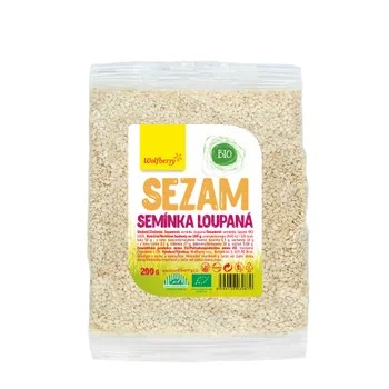 Sezam semínka loupaná BIO 200g Wolfberry