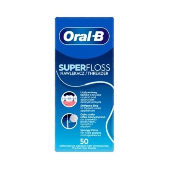 Oral-B SuperFloss dentální nit pásky 50ks