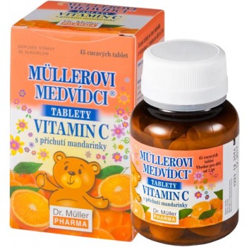 Dr.Müller Müllerovi medvídci s Vitamínem C a příchutí mandarinky 45tbl