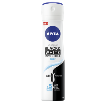 Nivea Antiperspirant sprej Black&White Invisible Pure 150ml