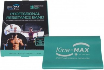 KineMAX Resistance band Posilovací guma zelená 2m