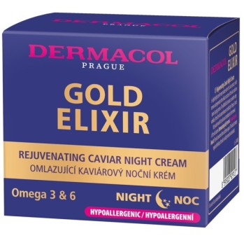 Dermacol Gold Elixir omlazující kaviárový noční krém 50ml