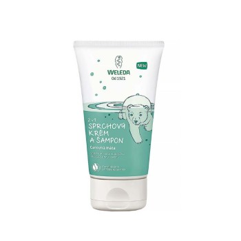 WELEDA 2v1 sprch.krém a šampon Čarovná máta 150ml