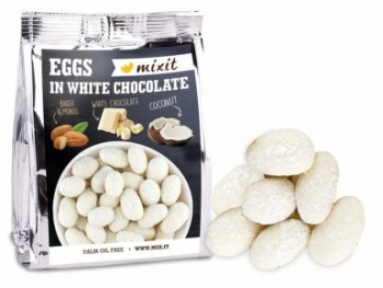 Mixit Vajíčka s bílou čokoládou Kokos 60g