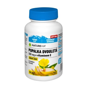 Swiss NatureVia Pupalka dvouletá 500mg+vitE cps.90