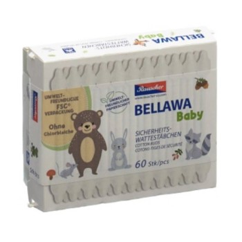 Vatové tyčinky Bellawa Baby pro kojence 60ks
