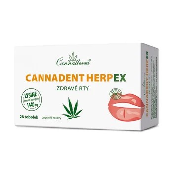 Cannaderm Cannadent HerpEX zdravé rty 28 tob.