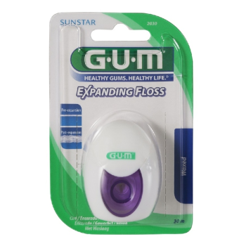 GUM nit Expanding voskovaná s mentolem 30m G2030MA