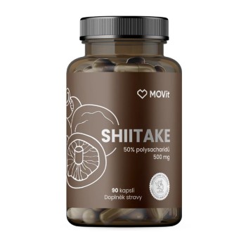 MOVit Shiitake 50% polysacharidů 500mg 90 kapslí