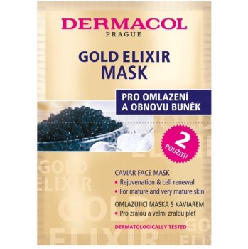 Dermacol Gold Elixír omlazující maska s kaviárem 2x8g