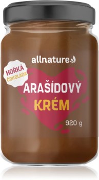 Allnature Arašídové máslo s hořkou čokoládou 920g