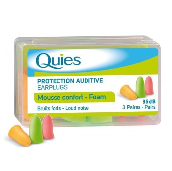 Quies pěnové chrániče sluchu 3páry