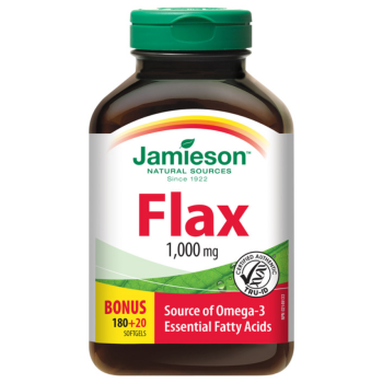 JAMIESON Flax Omega-3 1000mg lněný olej cps.200