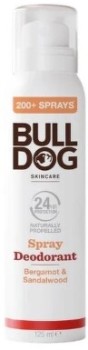 BULLDOG Bergamot &Sandalwood Spray Deodorant 125ml