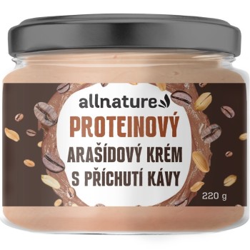 Allnature Arašídový proteinový krém - příchuť káva 220g