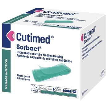 CUTIMED SORBACT antimikrobiální krytí příze v roli 5cmx200cm 10ks