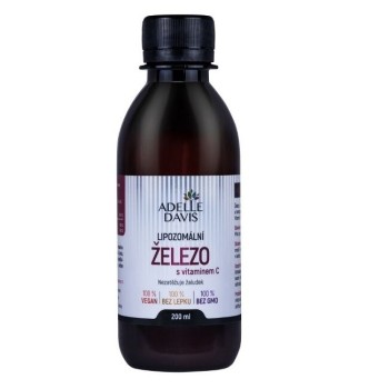 Adelle Davis Lipozomální železo+vit.C 200ml