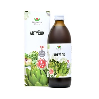 Artyčok šťáva z artyčoku 99% 500ml EKOMEDICA