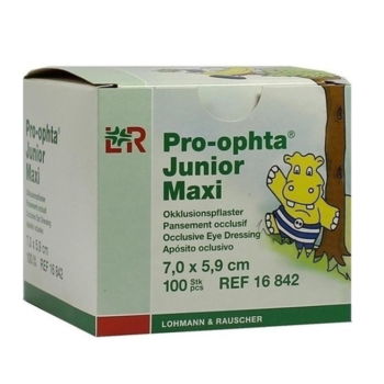 Okluzor nápl.Pro-ophta Junior Maxi 7.0x5.9cm/100ks