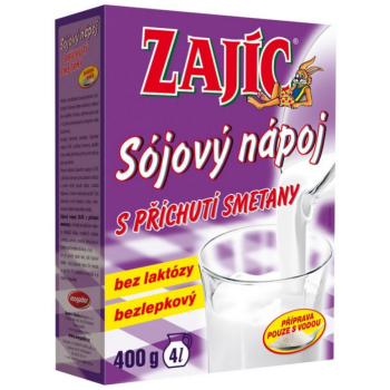 Sójový nápoj Zajíc s příchutí smetany 400g