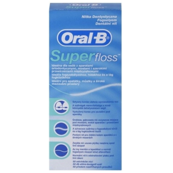 Oral-B SuperFloss dentální nit pásky 50m