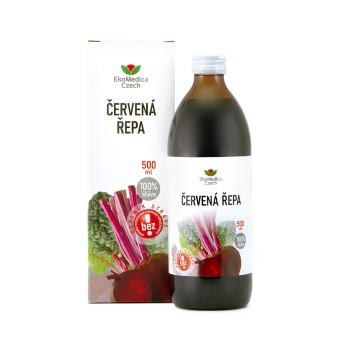 Červená řepa 100% šťáva 500ml EKOMEDICA