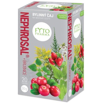 Fytopharma NEPHROSAL® + brusinky bylinný čaj 20 x 1.5g