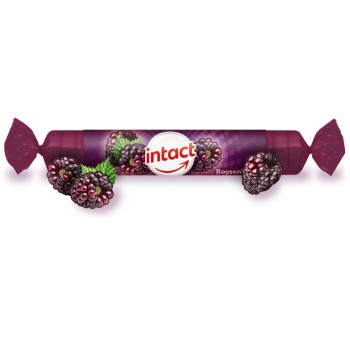 Intact hroznový cukr s vit.C boysenberry 40g(roli)