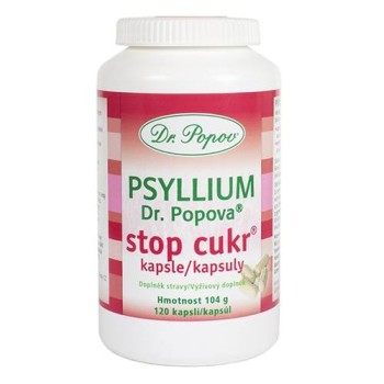 Dr.Popov Psyllium STOP CUKR 120cps