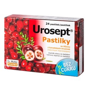 Dr.Müller Urosept pastilky bez cukru 24ks