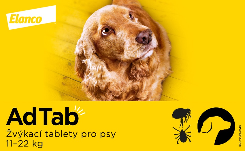 AdTab 450 mg žvýkací tablety pro psy o hmotnosti 11–22 kg . Foto 3