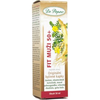 Dr.Popov Kapky bylinné Fit muži 50+ 50ml