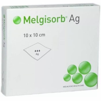 Krytí Melgisorb Ag 10x10cm absorp.algin.ster. 10ks