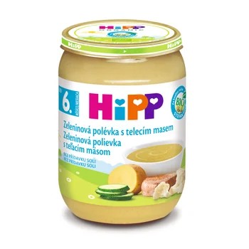 HiPP Zeleninová polévka s telecím m.BIO 6m 190g