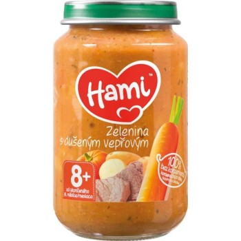 Hami Zelenina s dušeným vepřovým 200g 8M+
