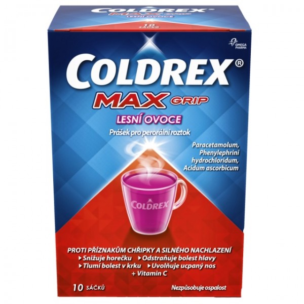 Coldrex MAXGrip Lesní ovoce por.plv.sol.10