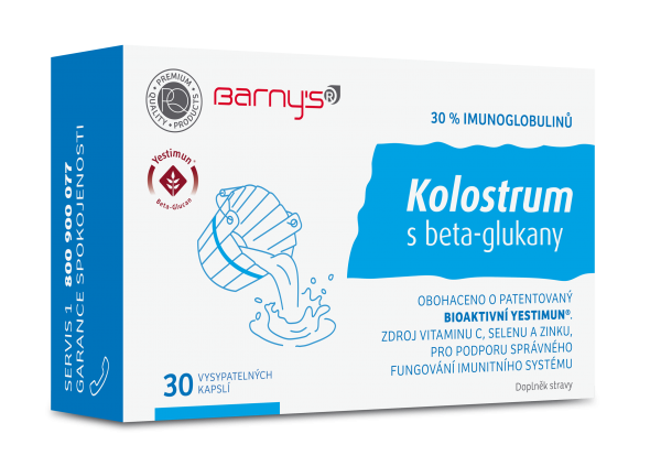 Barnys Kolostrum s beta-glukany cps.30