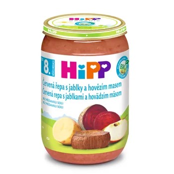 HiPP Červ.řepa s jablky a hovězím m.BIO 8m 220g