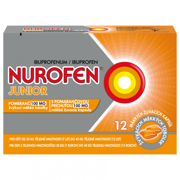 Nurofen Junior Pomeranč 100mg cps.mdm.12