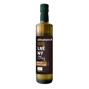 Allnature Lněný olej BIO 250ml